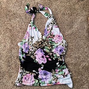 Floral Venus Surplice top